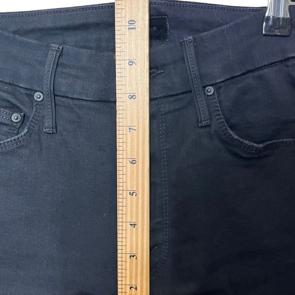 Mother The Looker Jeans Not Guilty Black Women’s Size 24 Mid Rise Skinny Stretch - Picture 15 of 15